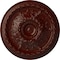 Ekena Millwork Stockport Ceiling Medallion (Fits Canopies up to 6 1/4"), 28"OD x 2 3/4"P, Brushed Mahogany CM28STBMF - alternate 1